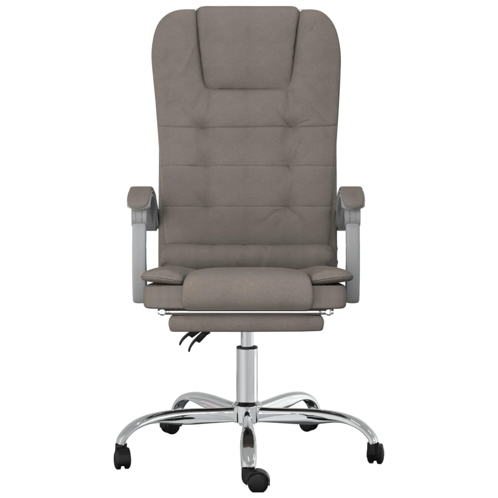 Bürostuhl mit Massagefunktion Taupe Stoff