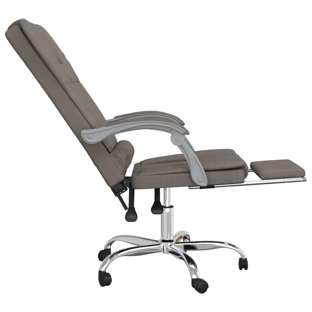Bürostuhl mit Massagefunktion Taupe Stoff