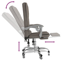 Thumbnail for Bürostuhl mit Massagefunktion Taupe Stoff