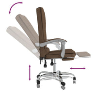 Thumbnail for Bürostuhl mit Massagefunktion Braun Stoff