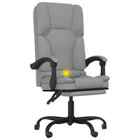 Thumbnail for Bürostuhl mit Massagefunktion Hellgrau Stoff