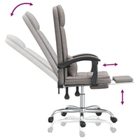 Thumbnail for Bürostuhl mit Massagefunktion Taupe Stoff