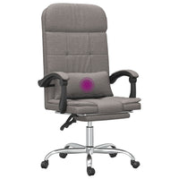Thumbnail for Bürostuhl mit Massagefunktion Taupe Stoff