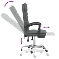 Thumbnail for Bürostuhl mit Massagefunktion Dunkelgrau Stoff