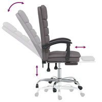 Thumbnail for Bürostuhl mit Massagefunktion Grau Kunstleder
