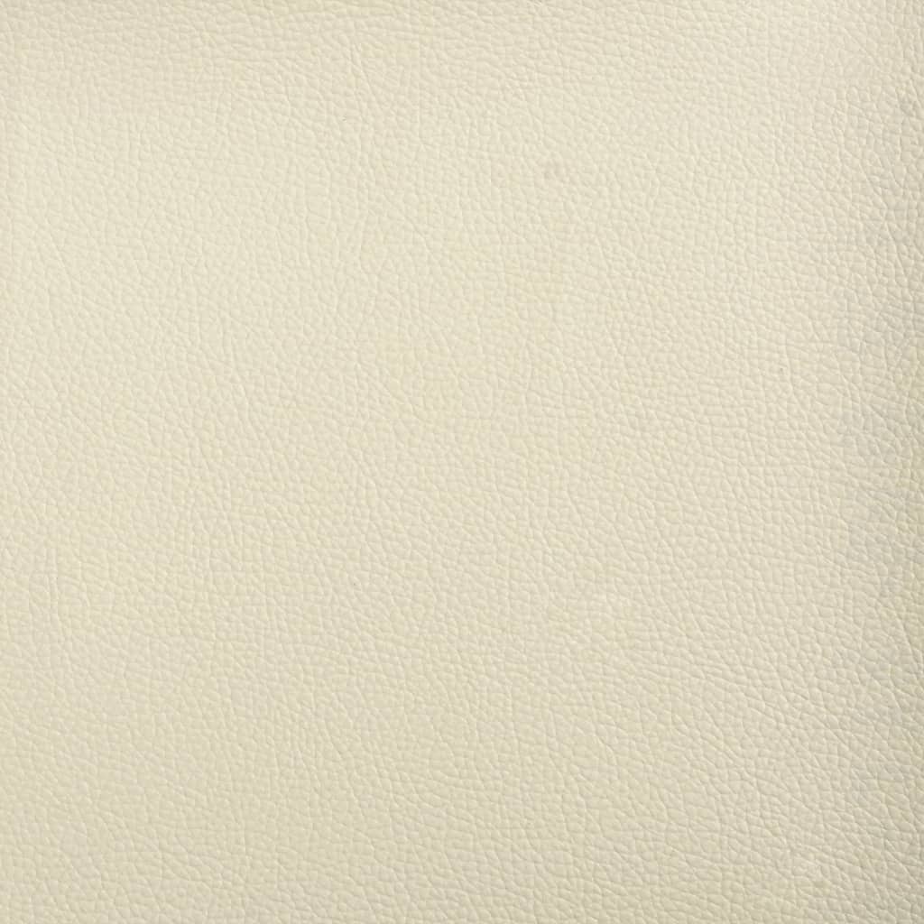 Bürostuhl mit Liegefunktion Creme Kunstleder