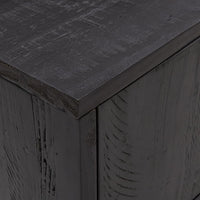 Thumbnail for TV-Schrank Schwarz 90x30x40 cm Massivholz Kiefer Recycelt