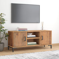 Thumbnail for TV-Schrank Braun 110x35x48 cm Massivholz Kiefer Recycelt