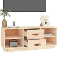 Thumbnail for TV-Schrank 100x34x40 cm Massivholz Kiefer