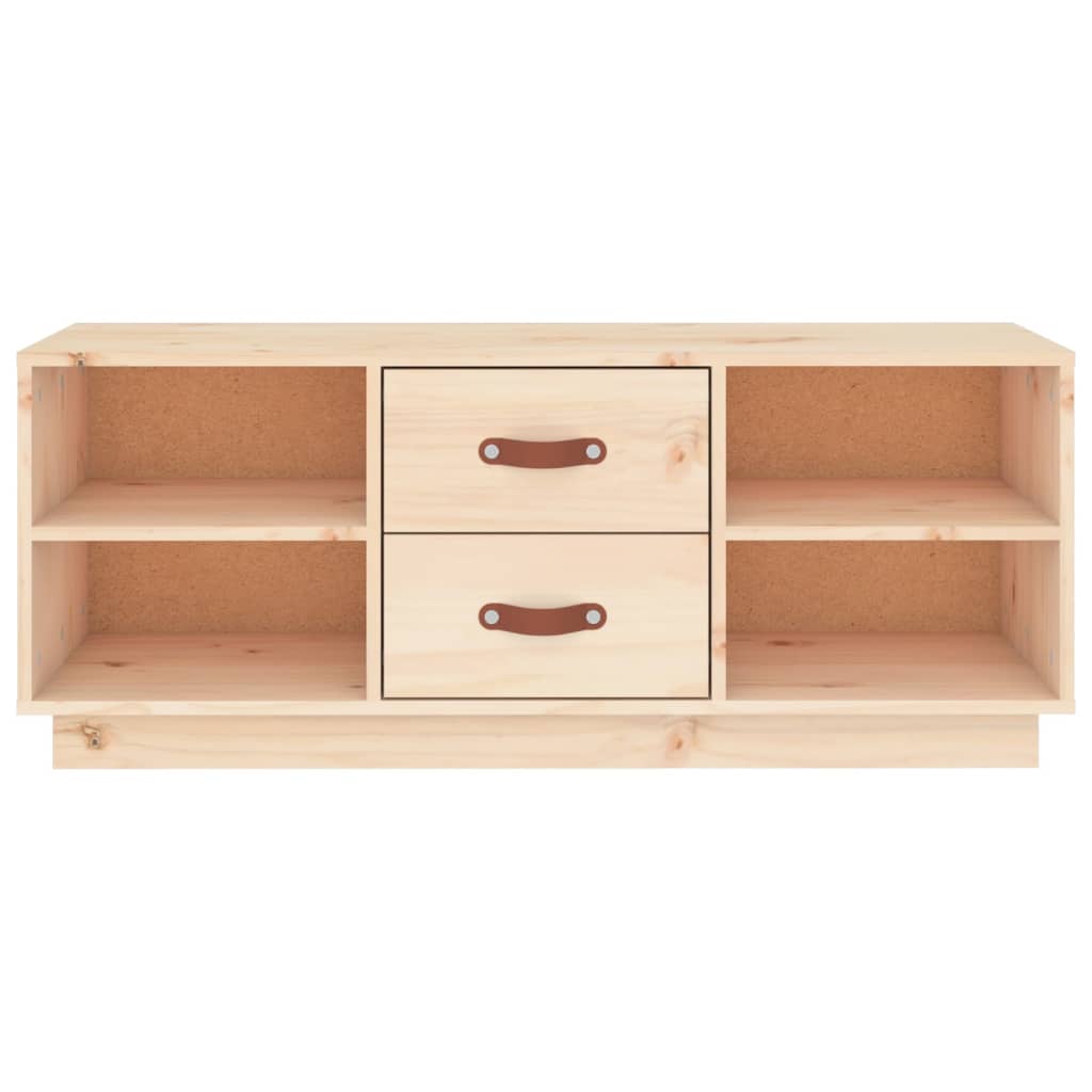 TV-Schrank 100x34x40 cm Massivholz Kiefer