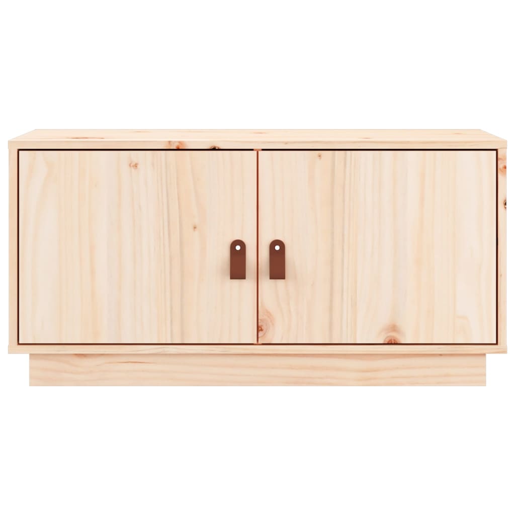 TV-Schrank 80x34x40 cm Massivholz Kiefer