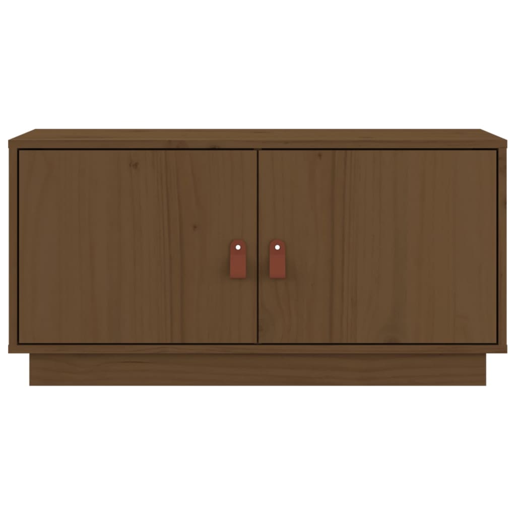 TV-Schrank Honigbraun 80x34x40 cm Massivholz Kiefer