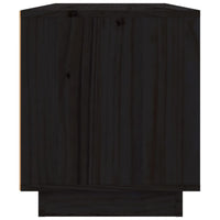 Thumbnail for TV-Schrank Schwarz 80x34x40 cm Massivholz Kiefer