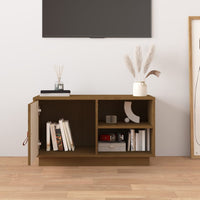 Thumbnail for TV-Schrank Honigbraun 70x34x40 cm Massivholz Kiefer
