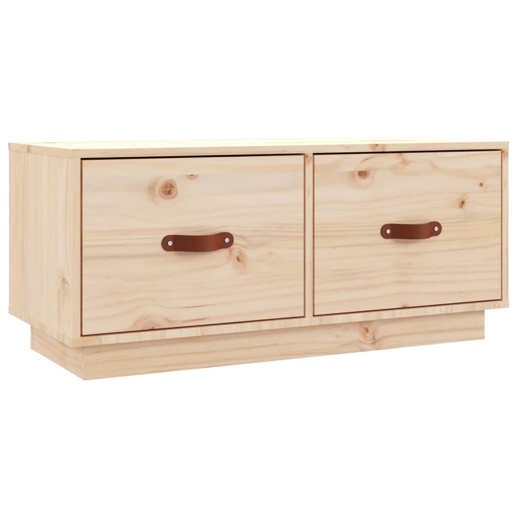 TV-Schrank 80x34x35 cm Massivholz Kiefer