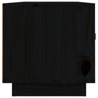 Thumbnail for TV-Schrank Schwarz 80x34x35 cm Massivholz Kiefer