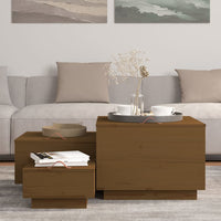 Thumbnail for Aufbewahrungsboxen mit Deckeln 3 Stk. Braun Massivholz Kiefer