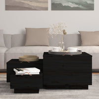 Thumbnail for Aufbewahrungsboxen mit Deckeln 3 Stk. Schwarz Massivholz Kiefer