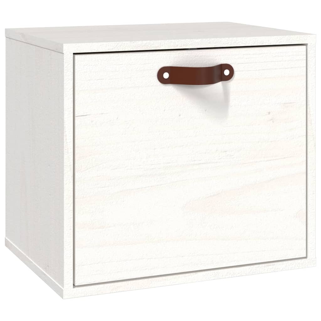 Wandschrank Weiß 40x30x35 cm Massivholz Kiefer