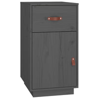 Thumbnail for Schreibtisch-Schrank Grau 40x50x75 cm Massivholz Kiefer