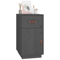 Thumbnail for Schreibtisch-Schrank Grau 40x50x75 cm Massivholz Kiefer