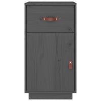 Thumbnail for Schreibtisch-Schrank Grau 40x50x75 cm Massivholz Kiefer