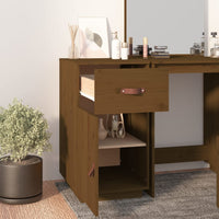 Thumbnail for Schreibtisch-Schrank Honigbraun 40x50x75 cm Massivholz Kiefer