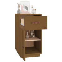 Thumbnail for Schreibtisch-Schrank Honigbraun 40x50x75 cm Massivholz Kiefer