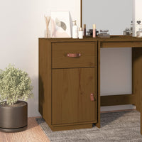 Thumbnail for Schreibtisch-Schrank Honigbraun 40x50x75 cm Massivholz Kiefer