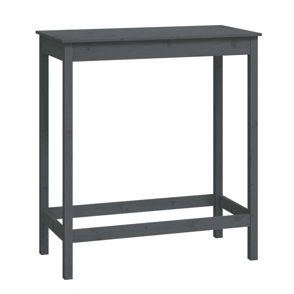 Bartisch Grau 100x50x110 cm Massivholz Kiefer