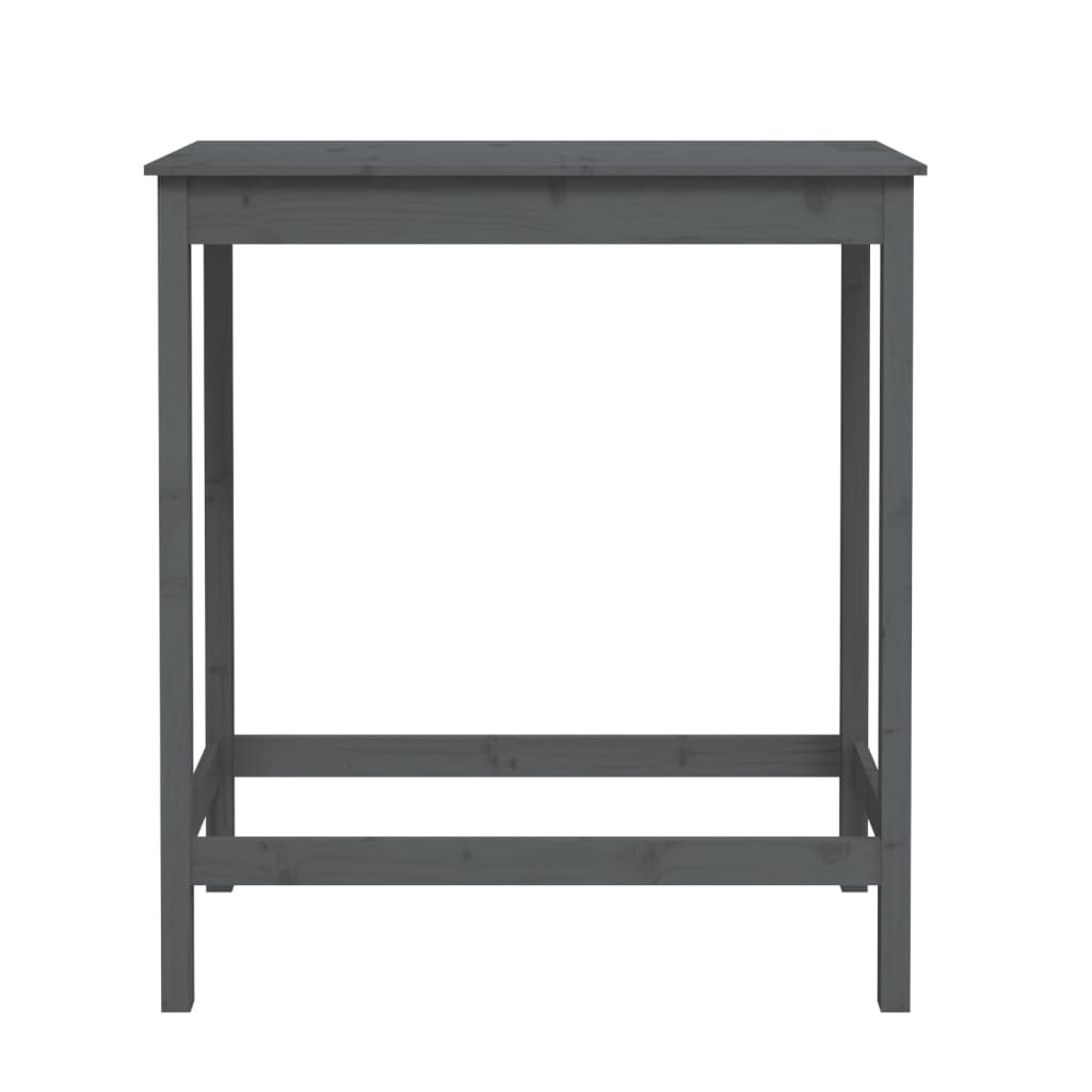 Bartisch Grau 100x50x110 cm Massivholz Kiefer
