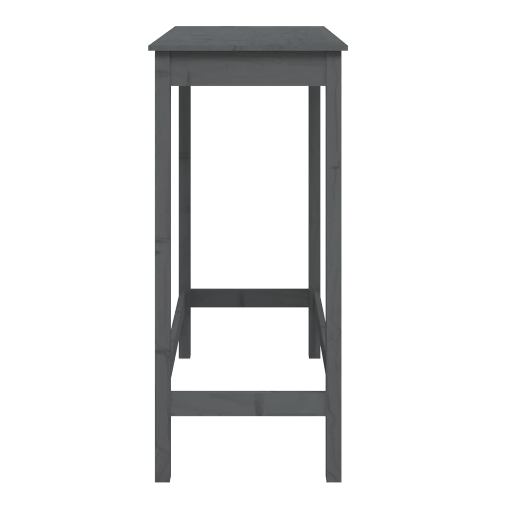 Bartisch Grau 100x50x110 cm Massivholz Kiefer