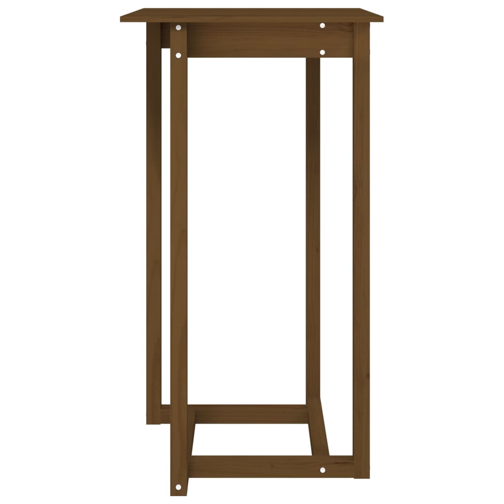 Bartisch Honigbraun 60x60x110 cm Massivholz Kiefer