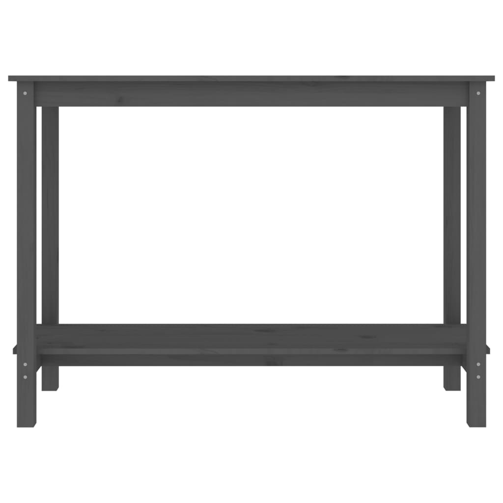 Konsolentisch Grau 110x40x80 cm Massivholz Kiefer