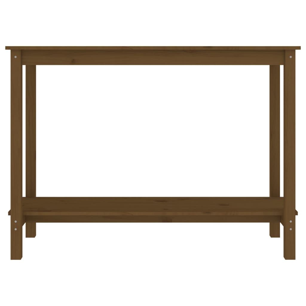 Konsolentisch Honigbraun 110x40x80 cm Massivholz Kiefer