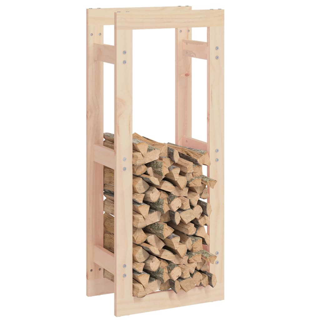 Kaminholzregal 41x25x100 cm Massivholz Kiefer