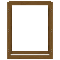 Thumbnail for Kaminholzregal Honigbraun 80x25x100 cm Massivholz Kiefer