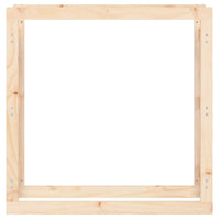 Thumbnail for Kaminholzregal 100x25x100 cm Massivholz Kiefer
