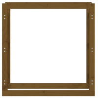 Thumbnail for Kaminholzregal Honigbraun 100x25x100 cm Massivholz Kiefer