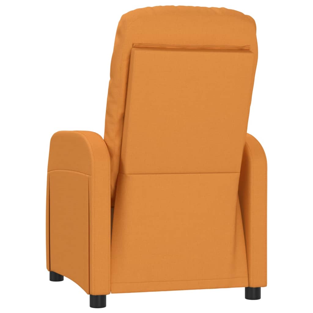 Elektrischer Massagesessel Gelb Stoff