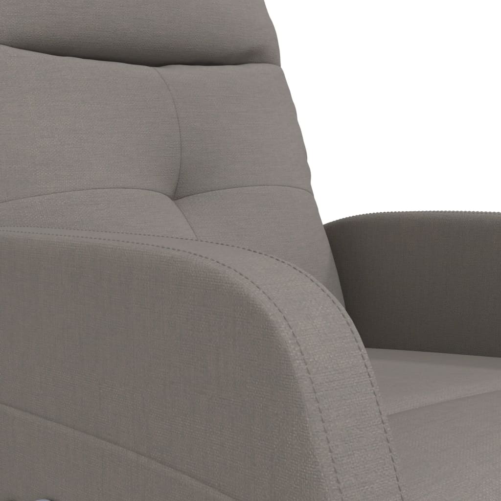 Massagesessel mit Aufstehhilfe Taupe Stoff