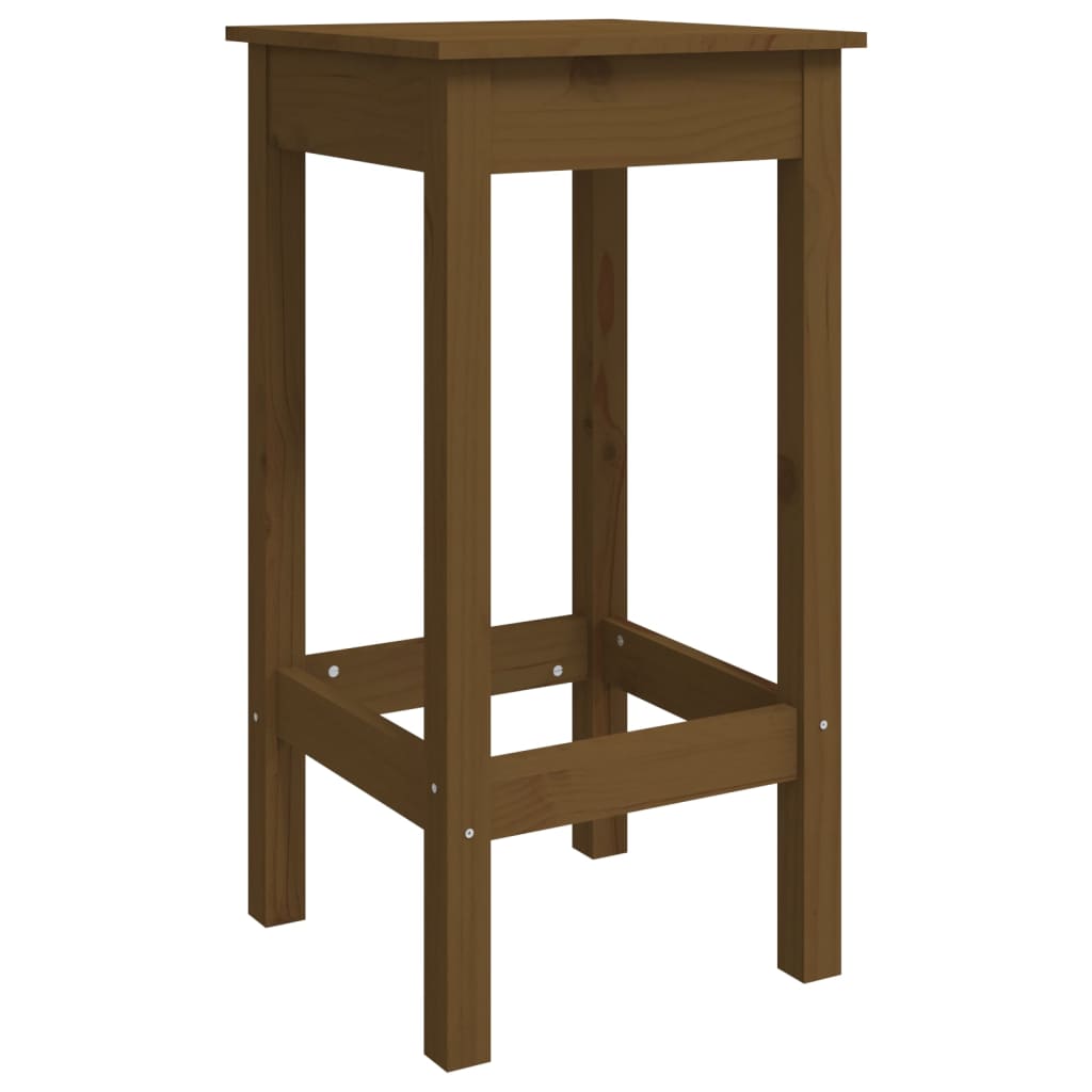 5-tlg. Bar-Set Honigbraun Massivholz Kiefer
