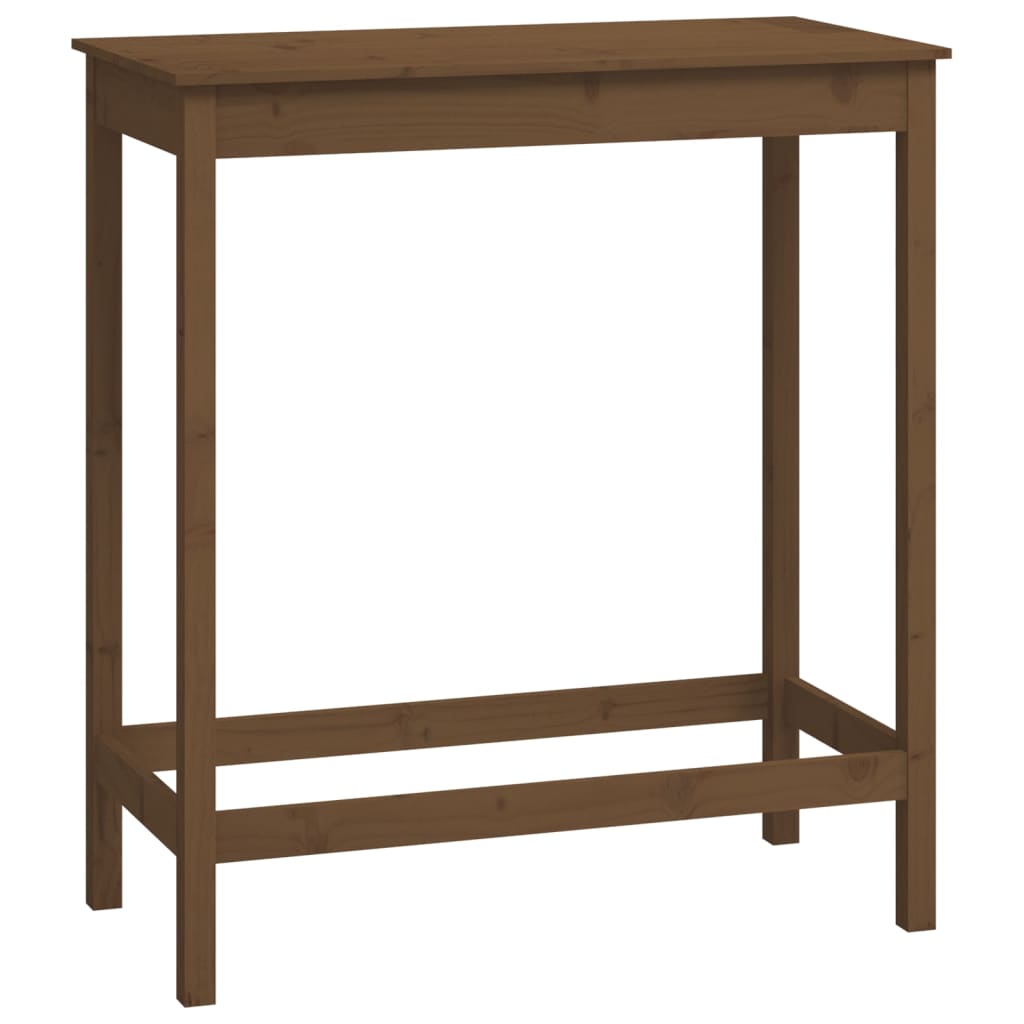 5-tlg. Bar-Set Honigbraun Massivholz Kiefer