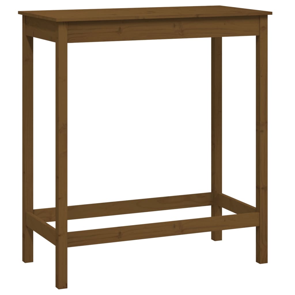 5-tlg. Bar-Set Honigbraun Massivholz Kiefer