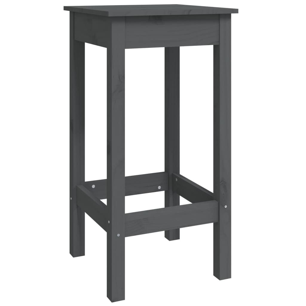 7-tlg. Bar-Set Grau Massivholz Kiefer