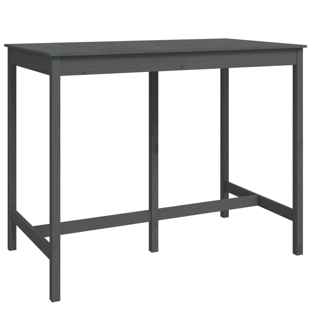 7-tlg. Bar-Set Grau Massivholz Kiefer