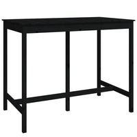Thumbnail for 7-tlg. Bar-Set Schwarz Massivholz Kiefer