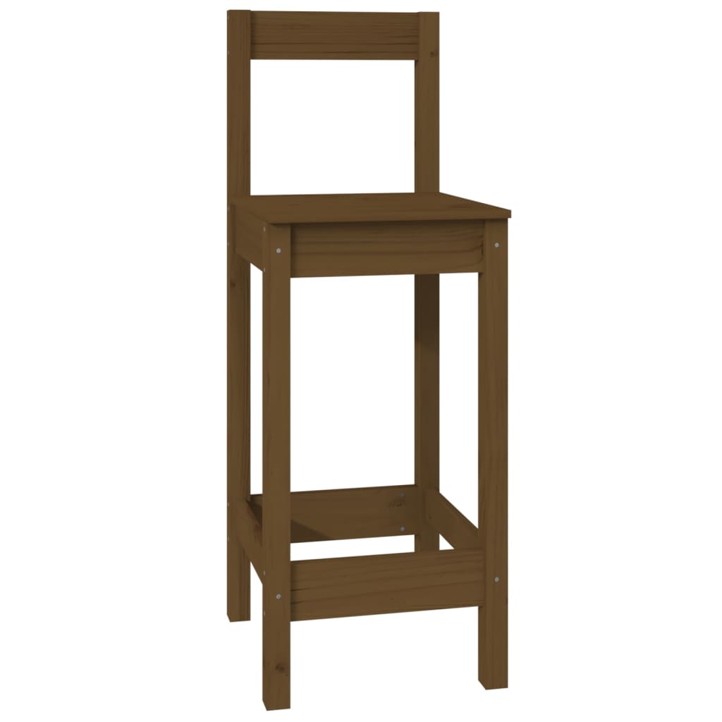 7-tlg. Bar-Set Honigbraun Massivholz Kiefer
