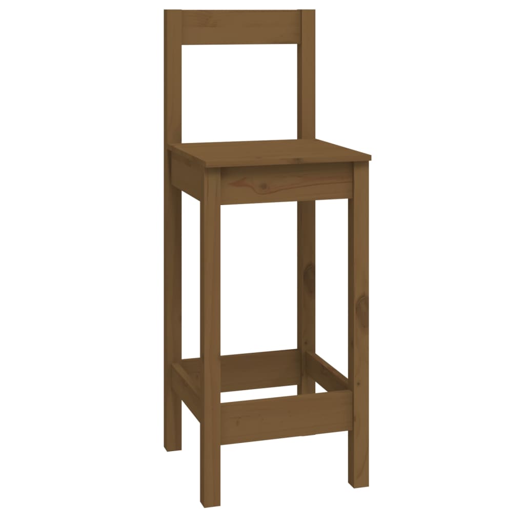 9-tlg. Bar-Set Honigbraun Massivholz Kiefer