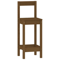 Thumbnail for 3-tlg. Bar-Set Honigbraun Massivholz Kiefer
